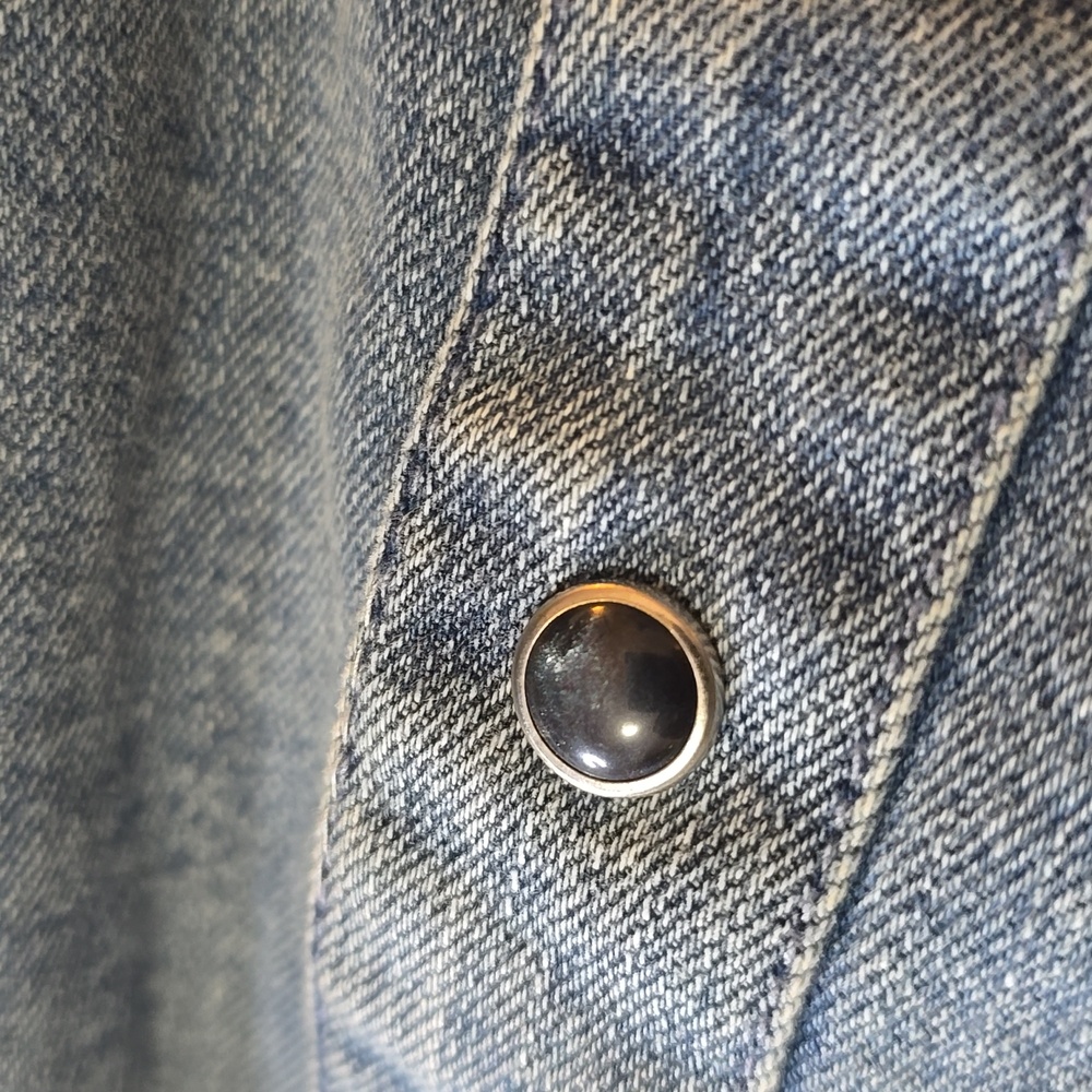 Ichi Long Sleeve Shirt Dress in Denim Blue - Picture 11 of 14